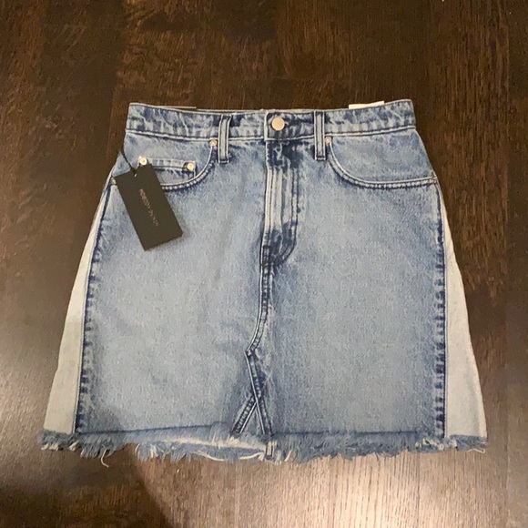 New With Tags Nobody Denim Reverse Panel Skirt - Picture 2 of 6